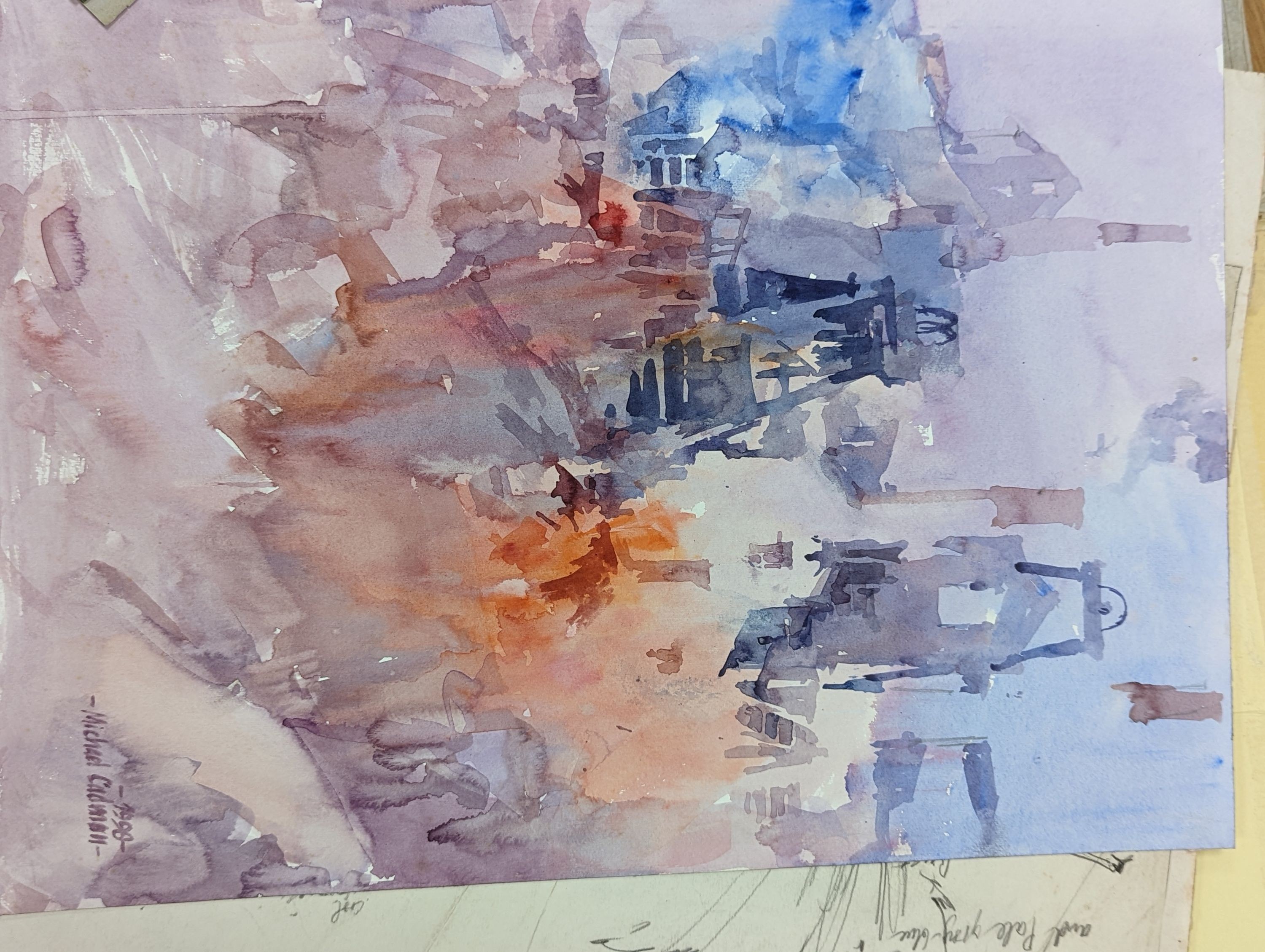 Michael Cadman (1920-2012), folio of assorted watercolours, Nature and botanical studies, largest 54 x 39cm